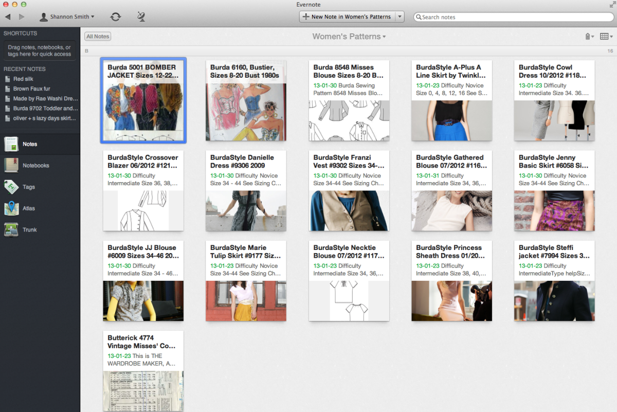 Evernote Pattern Collection