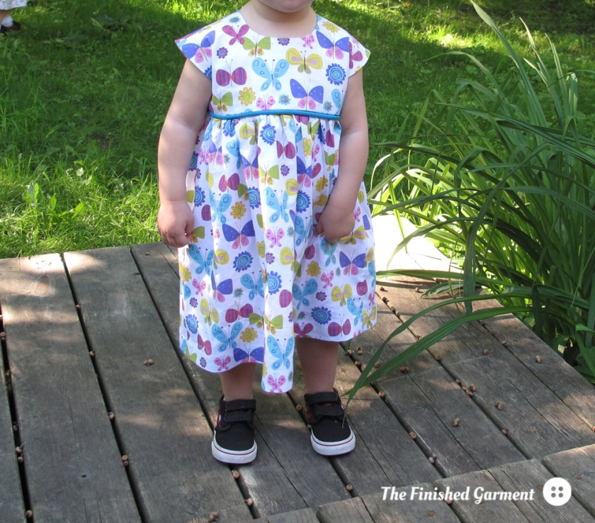 Geranium Dress sewing pattern from Made by Rae, as sewn by The Finished Garment.
