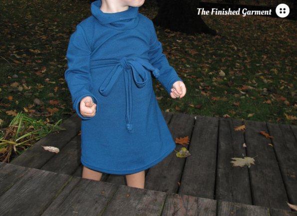 Heidi & Finn Cowl Neck Dress sewing pattern, sewn by The Finished Garment.