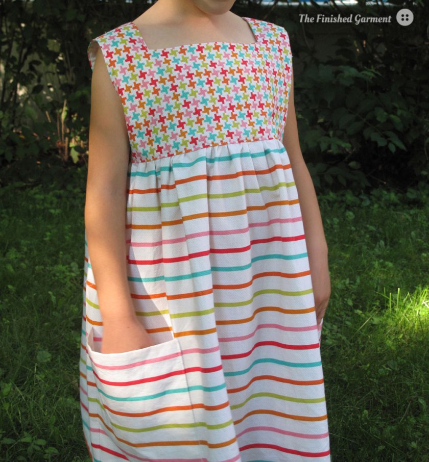 Sally Dress Sewing Pattern sewn by The Finished Garment.